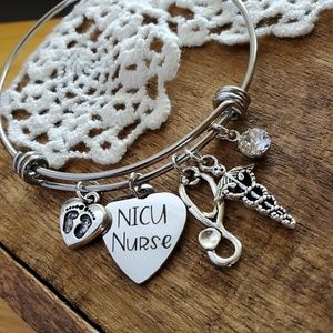 NICU nurse charm bracelet